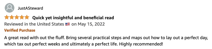 Amazon Review JustASteward